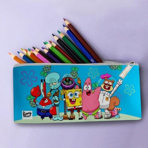 جامدادی مستر راد مدل باب اسفنجی طرح پاتریک و اختاپوس کد fiory 2033